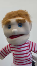 Load and play video in Gallery viewer, Boy Puppet, Striped Shirt (14")
