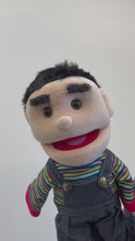 Load and play video in Gallery viewer, Hispanic Rainbow Boy Puppet (14")
