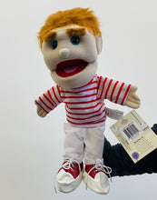 Load image into Gallery viewer, Boy Puppet, Striped Shirt (14")
