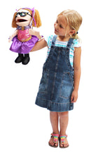 Load image into Gallery viewer, Superhero, Girl Puppet, Peach Skin (14")
