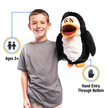 Load image into Gallery viewer, Silly Penguin Puppet (17")
