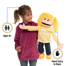 Load image into Gallery viewer, Katie, Girl Puppet, Peach Skin (25")
