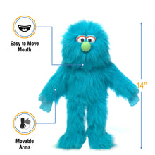 Load image into Gallery viewer, Monster Puppet, Blue (14")
