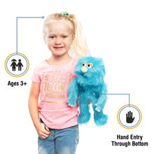 Load image into Gallery viewer, Monster Puppet, Blue (14")
