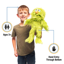 Load image into Gallery viewer, Monster Puppet, Green (14")
