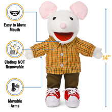 Load image into Gallery viewer, Mouse Puppet, with Sneakers (14")
