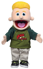 Load image into Gallery viewer, Christian Boy Puppet, Jesus Is My Superhero Shirt (14")
