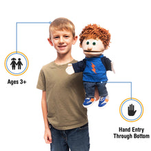 Load image into Gallery viewer, Tommy, Boy Puppet, Peach Skin (14")
