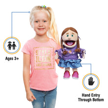 Load image into Gallery viewer, Amy, Girl Puppet, Peach Skin (14")
