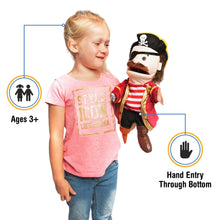Load image into Gallery viewer, Pirate Puppet, with Peg Leg (14")
