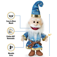 Load image into Gallery viewer, Wizard Puppet (14")
